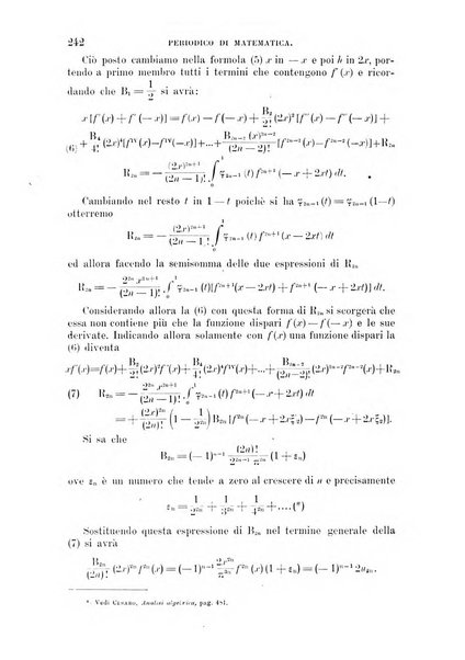 Periodico di matematica per l'insegnamento secondario