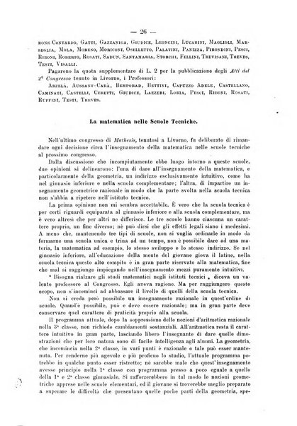 Periodico di matematica per l'insegnamento secondario