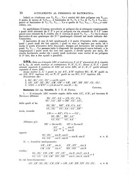 Periodico di matematica per l'insegnamento secondario