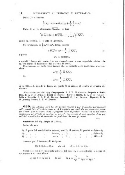 Periodico di matematica per l'insegnamento secondario