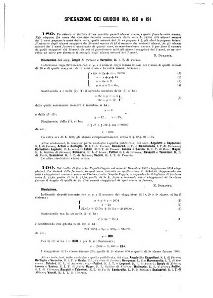 Periodico di matematica per l'insegnamento secondario