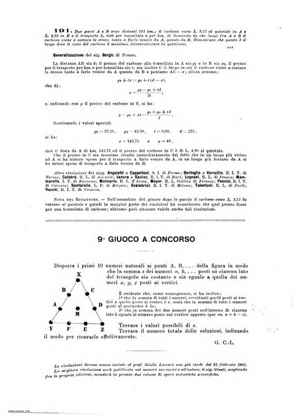 Periodico di matematica per l'insegnamento secondario