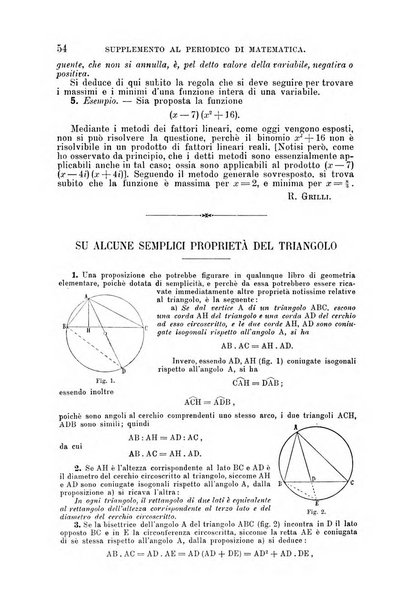 Periodico di matematica per l'insegnamento secondario