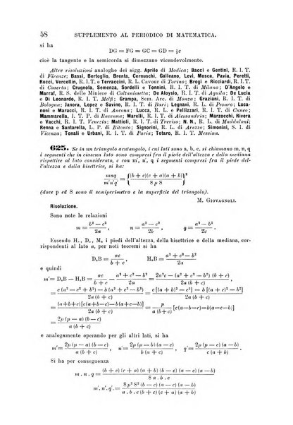 Periodico di matematica per l'insegnamento secondario