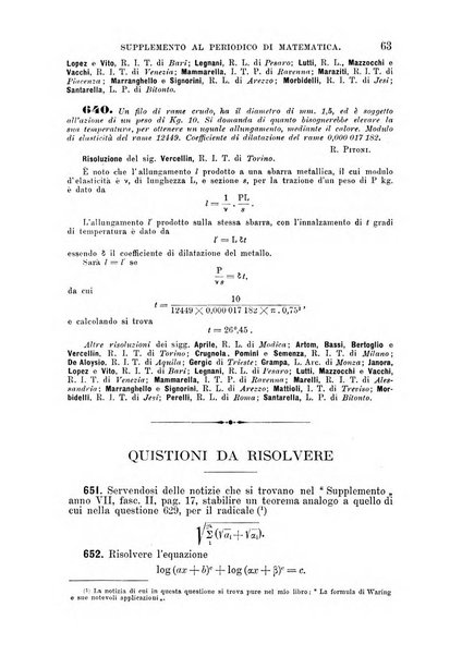 Periodico di matematica per l'insegnamento secondario