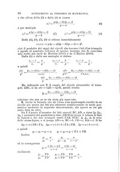 Periodico di matematica per l'insegnamento secondario