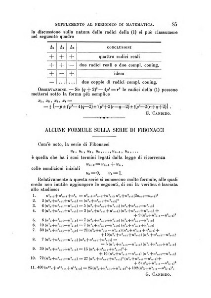 Periodico di matematica per l'insegnamento secondario