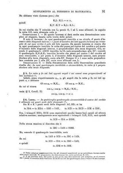 Periodico di matematica per l'insegnamento secondario