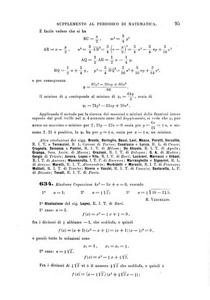 Periodico di matematica per l'insegnamento secondario