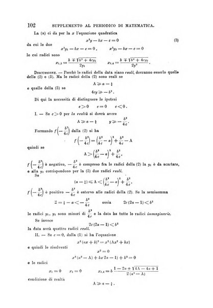 Periodico di matematica per l'insegnamento secondario