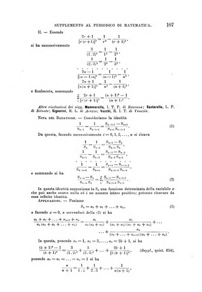 Periodico di matematica per l'insegnamento secondario