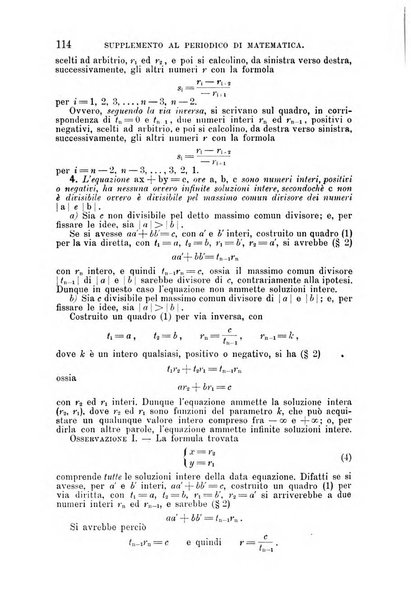 Periodico di matematica per l'insegnamento secondario