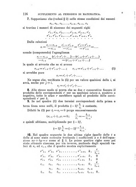 Periodico di matematica per l'insegnamento secondario