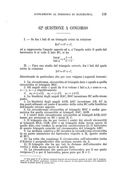 Periodico di matematica per l'insegnamento secondario