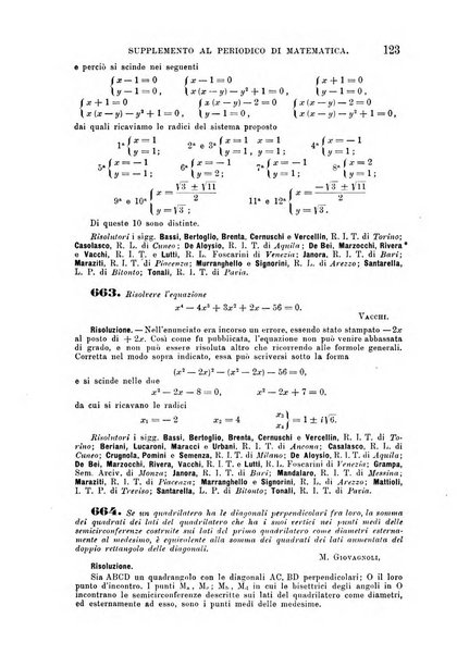 Periodico di matematica per l'insegnamento secondario