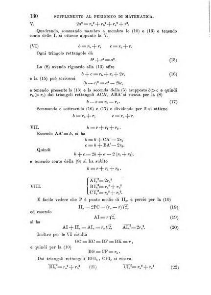 Periodico di matematica per l'insegnamento secondario