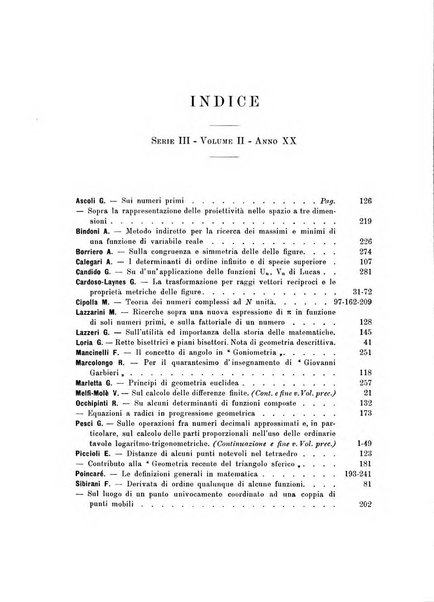 Periodico di matematica per l'insegnamento secondario