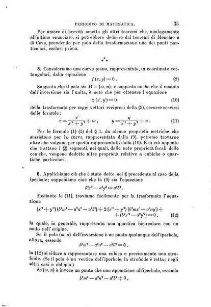 Periodico di matematica per l'insegnamento secondario