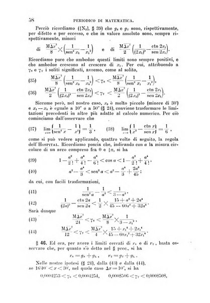 Periodico di matematica per l'insegnamento secondario