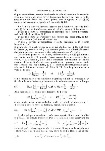 Periodico di matematica per l'insegnamento secondario