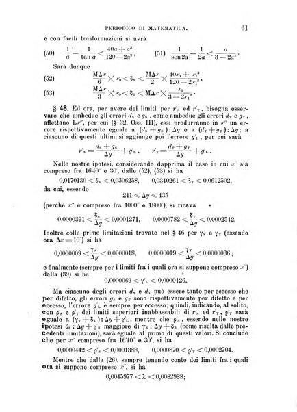 Periodico di matematica per l'insegnamento secondario