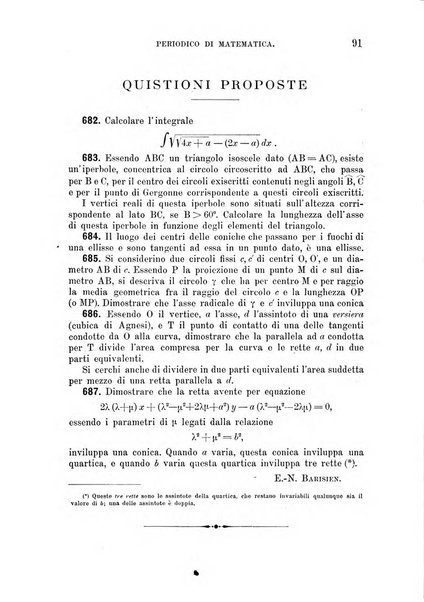 Periodico di matematica per l'insegnamento secondario