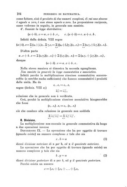 Periodico di matematica per l'insegnamento secondario