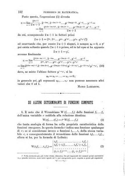 Periodico di matematica per l'insegnamento secondario