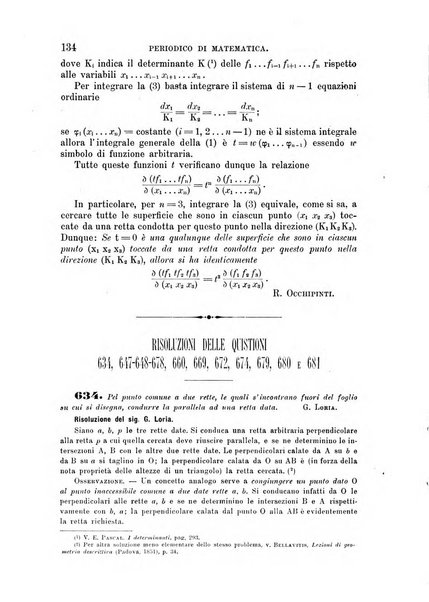 Periodico di matematica per l'insegnamento secondario