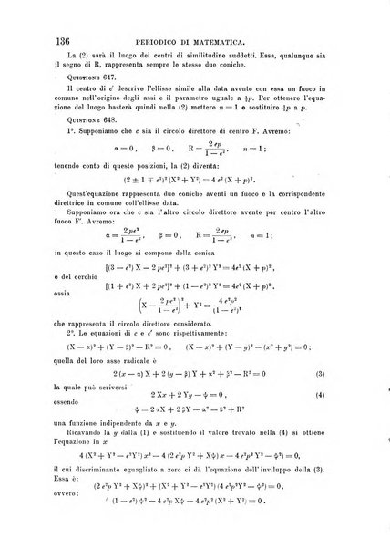 Periodico di matematica per l'insegnamento secondario