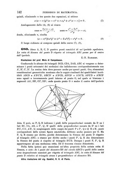 Periodico di matematica per l'insegnamento secondario