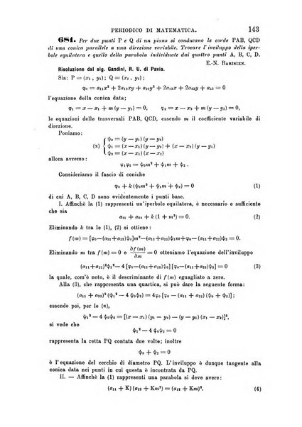 Periodico di matematica per l'insegnamento secondario