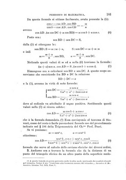 Periodico di matematica per l'insegnamento secondario