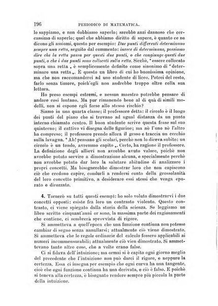 Periodico di matematica per l'insegnamento secondario