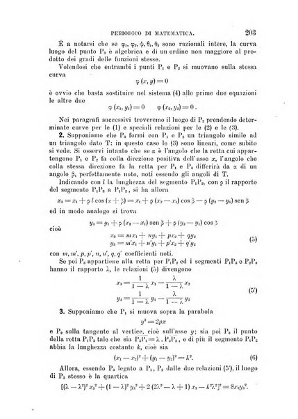 Periodico di matematica per l'insegnamento secondario