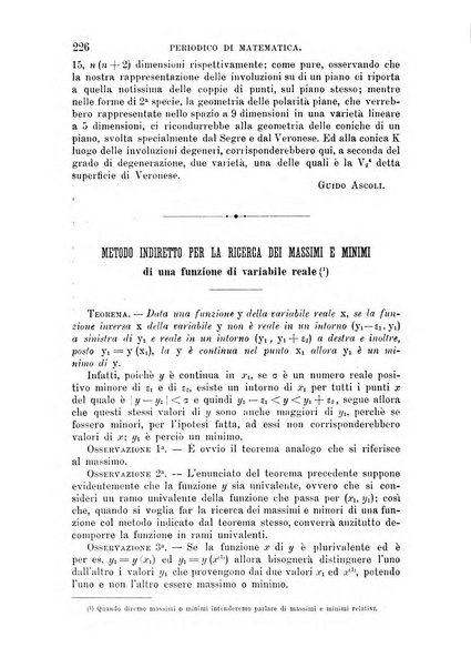 Periodico di matematica per l'insegnamento secondario