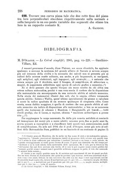 Periodico di matematica per l'insegnamento secondario