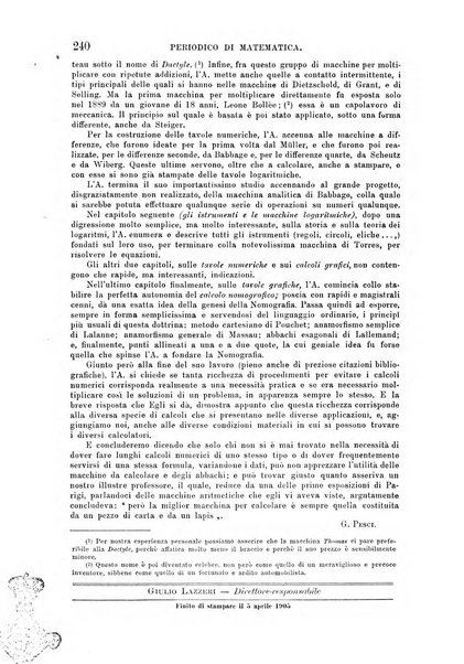 Periodico di matematica per l'insegnamento secondario