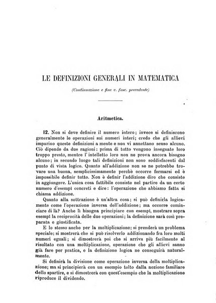 Periodico di matematica per l'insegnamento secondario