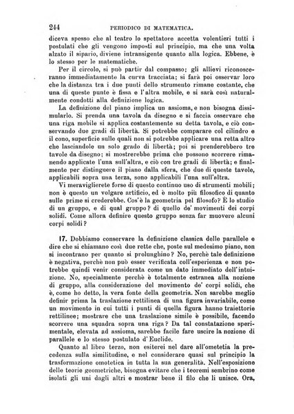 Periodico di matematica per l'insegnamento secondario