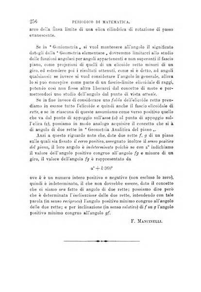 Periodico di matematica per l'insegnamento secondario