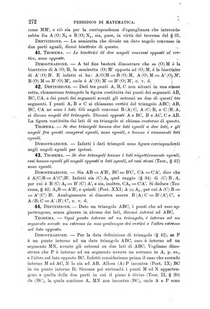 Periodico di matematica per l'insegnamento secondario