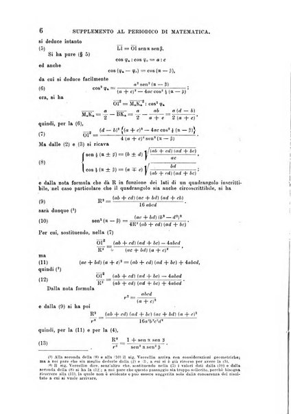 Periodico di matematica per l'insegnamento secondario