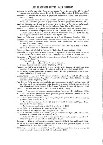 Periodico di matematica per l'insegnamento secondario