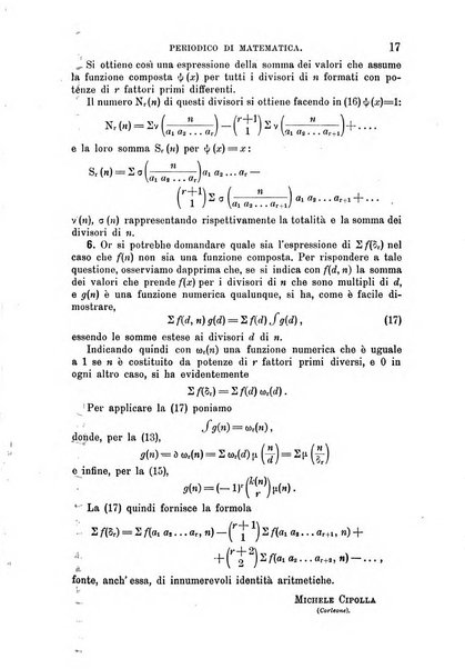 Periodico di matematica per l'insegnamento secondario