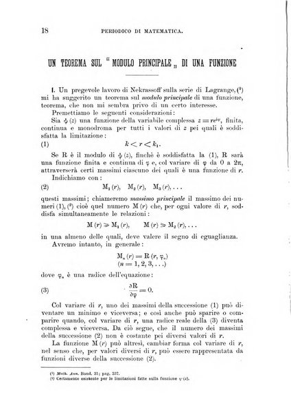 Periodico di matematica per l'insegnamento secondario