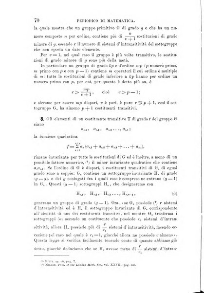 Periodico di matematica per l'insegnamento secondario