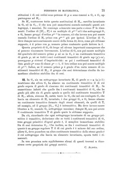 Periodico di matematica per l'insegnamento secondario