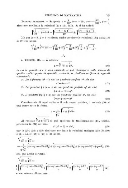 Periodico di matematica per l'insegnamento secondario