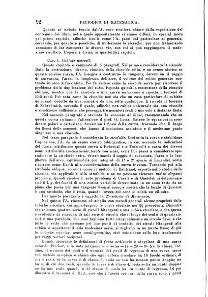 Periodico di matematica per l'insegnamento secondario